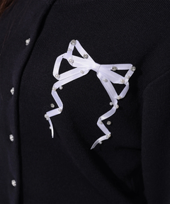 Rirandture(リランドチュール) |リボンテープ刺繍カーディガン