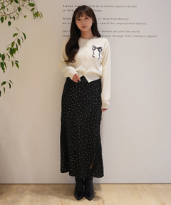 Rirandture(リランドチュール) |リボンテープ刺繍カーディガン