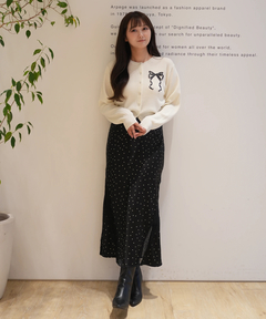 Rirandture(リランドチュール) |リボンテープ刺繍カーディガン