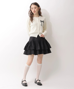 Rirandture(リランドチュール) |リボンテープ刺繍カーディガン