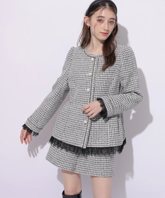 アルページュストーリー　グレージャケット ぴの】Arpege story アルページュストーリー シアージャケット W釦