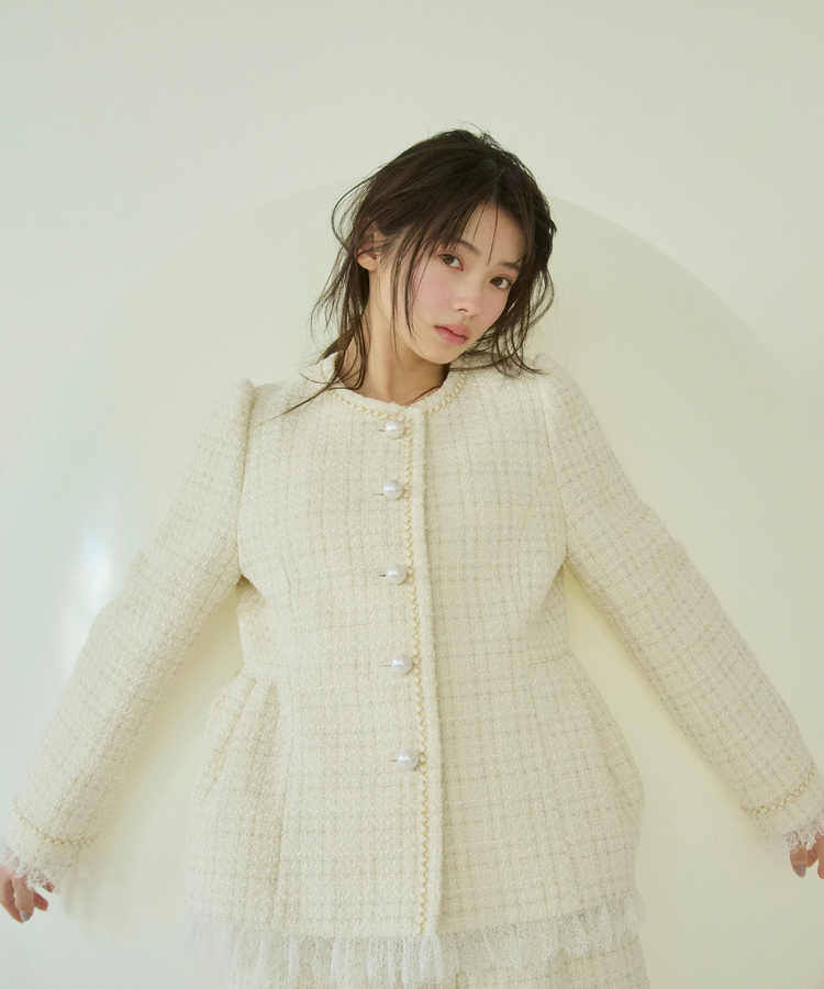 Rirandture(リランドチュール) |ツィードペプラムジャケット