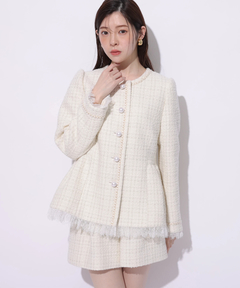 Rirandture(リランドチュール) |ツィードペプラムジャケット