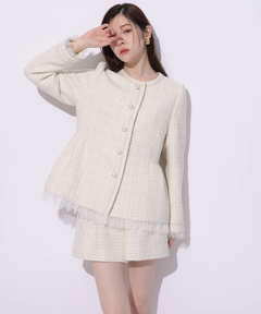 Rirandture(リランドチュール) |ツィードペプラムジャケット