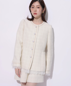 Rirandture(リランドチュール) |ツィードペプラムジャケット