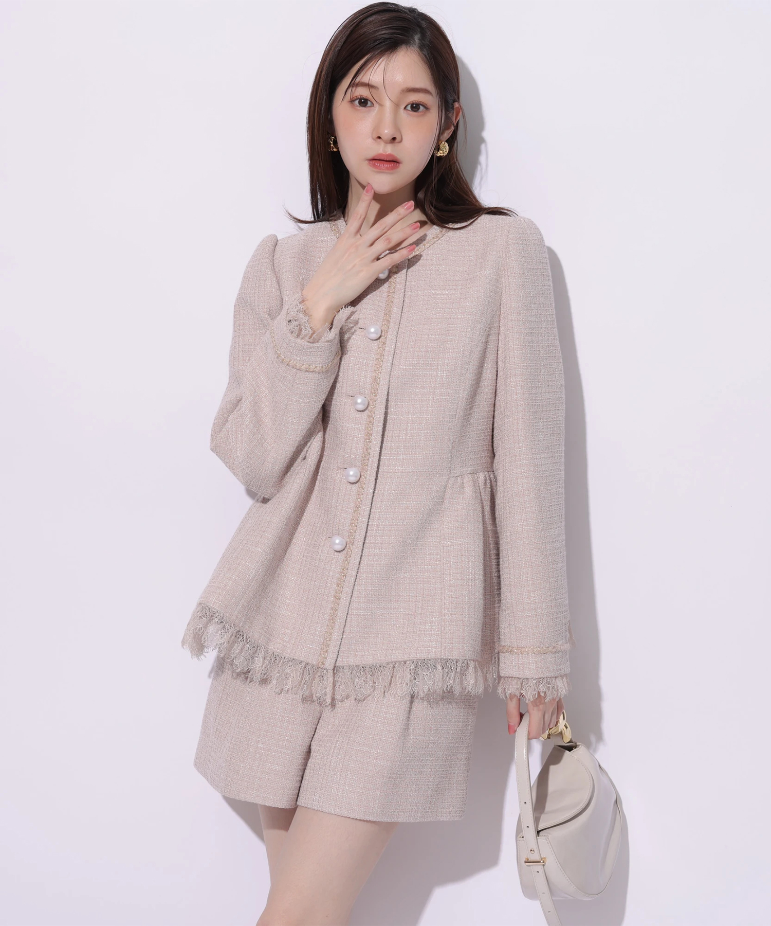 ツィードペプラムジャケット | ジャケット | Rirandture（リランド