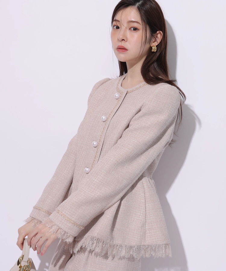 ツィードペプラムジャケット | ジャケット | Rirandture（リランド