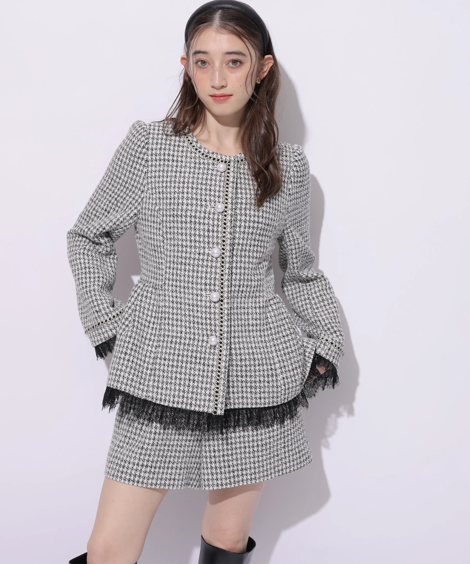 ツィードハイウエストショートパンツ | パンツ | Rirandture（リランド