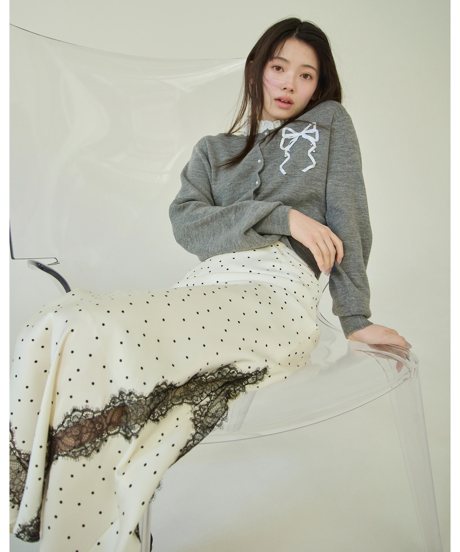 レーストリムマーメイドスカート | スカート | Rirandture（リランド