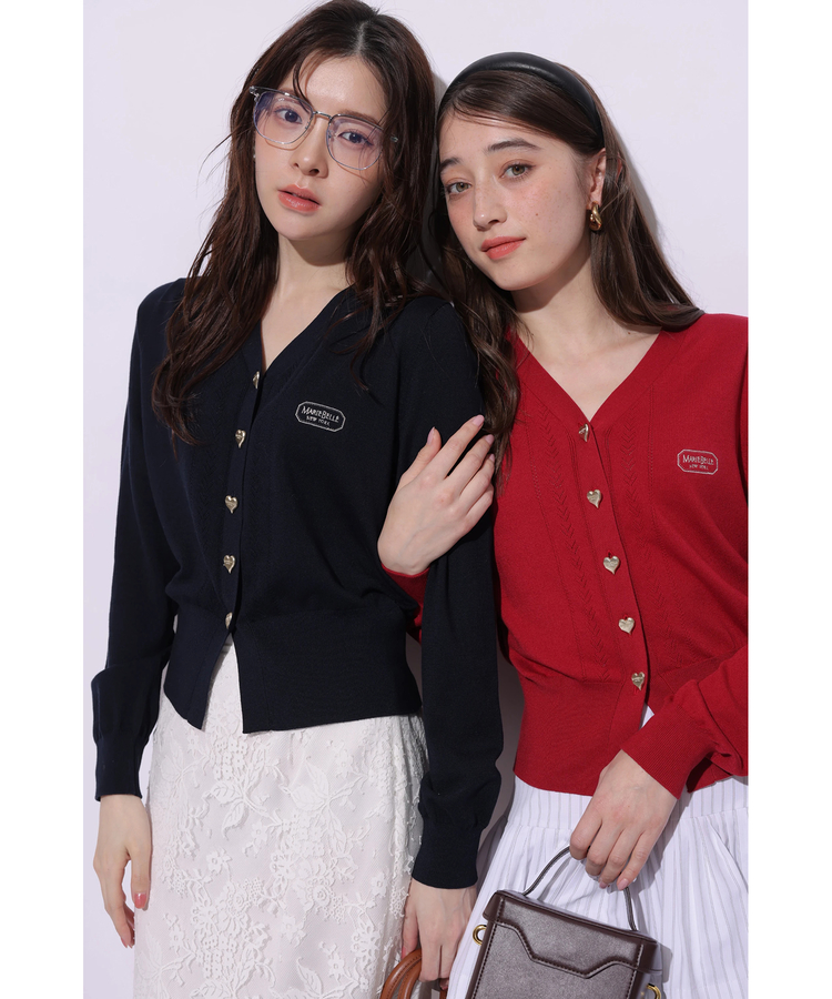 MARIEBELLEコラボ〉Heart button knit | ニット | Rirandture（リ