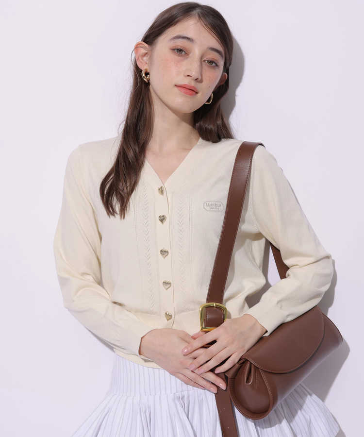 MARIEBELLEコラボ〉Heart button knit | ニット | Rirandture（リ