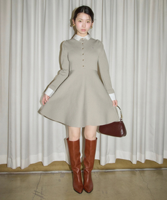 【Rirandture】レースカラーミニニットワンピース レースカラーミニニットワンピース | ワンピース | Rirandture（リ