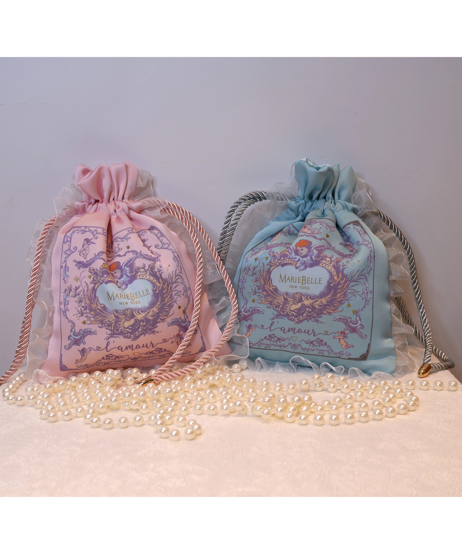 MARIEBELLEコラボ〉Satin Pouch | ポーチ | Rirandture（リランド