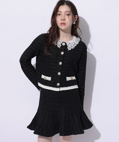 Rirandture(リランドチュール) |Lace Collar Knit Jacket