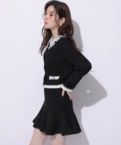 Rirandture(リランドチュール) |Lace Collar Knit Jacket