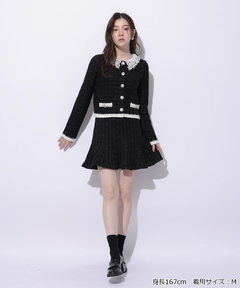 Rirandture(リランドチュール) |Lace Collar Knit Jacket