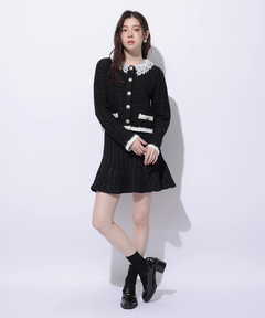 Rirandture(リランドチュール) |Lace Collar Knit Jacket