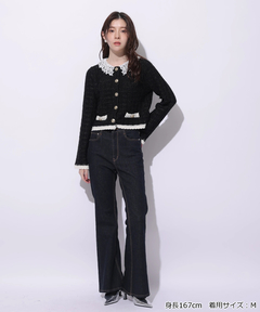 Rirandture(リランドチュール) |Lace Collar Knit Jacket