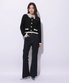 Rirandture(リランドチュール) |Lace Collar Knit Jacket
