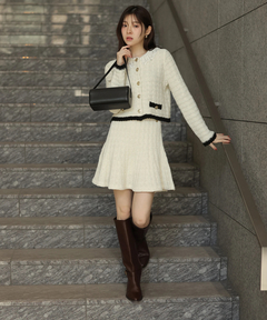 Rirandture(リランドチュール) |Lace Collar Knit Jacket