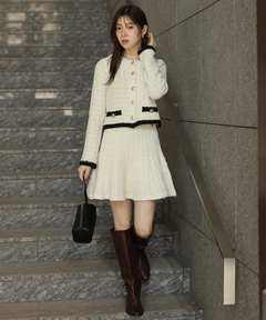 Rirandture(リランドチュール) |Lace Collar Knit Jacket