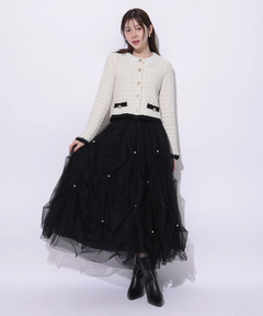 Rirandture(リランドチュール) |Lace Collar Knit Jacket