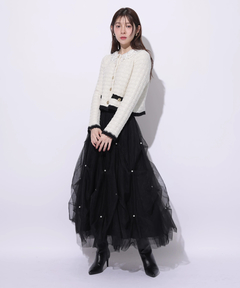 Rirandture(リランドチュール) |Lace Collar Knit Jacket