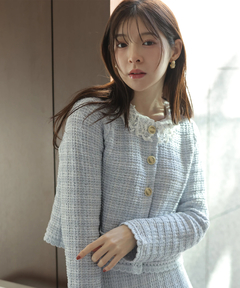 Rirandture(リランドチュール) |Lace Collar Knit Jacket