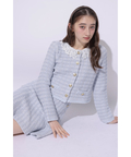 トップス Rirandture Lace Collar Knit Jacket 店舗限定》〈MARIEBELLEコラボ〉Lace Collar Knit Jacket | カーデ