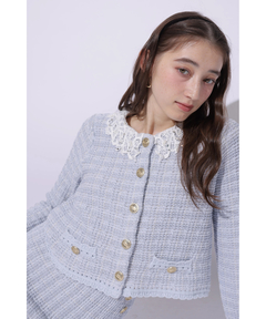 Rirandture(リランドチュール) |Lace Collar Knit Jacket