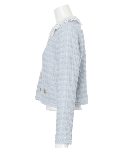 Rirandture(リランドチュール) |Lace Collar Knit Jacket