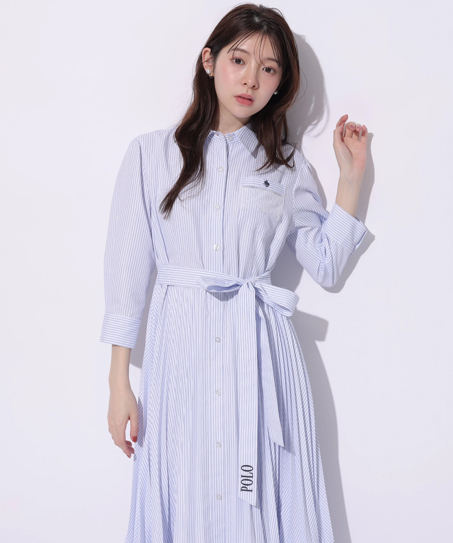 POLO BCSコラボ〉ポイントレースシャツワンピース | ワンピース