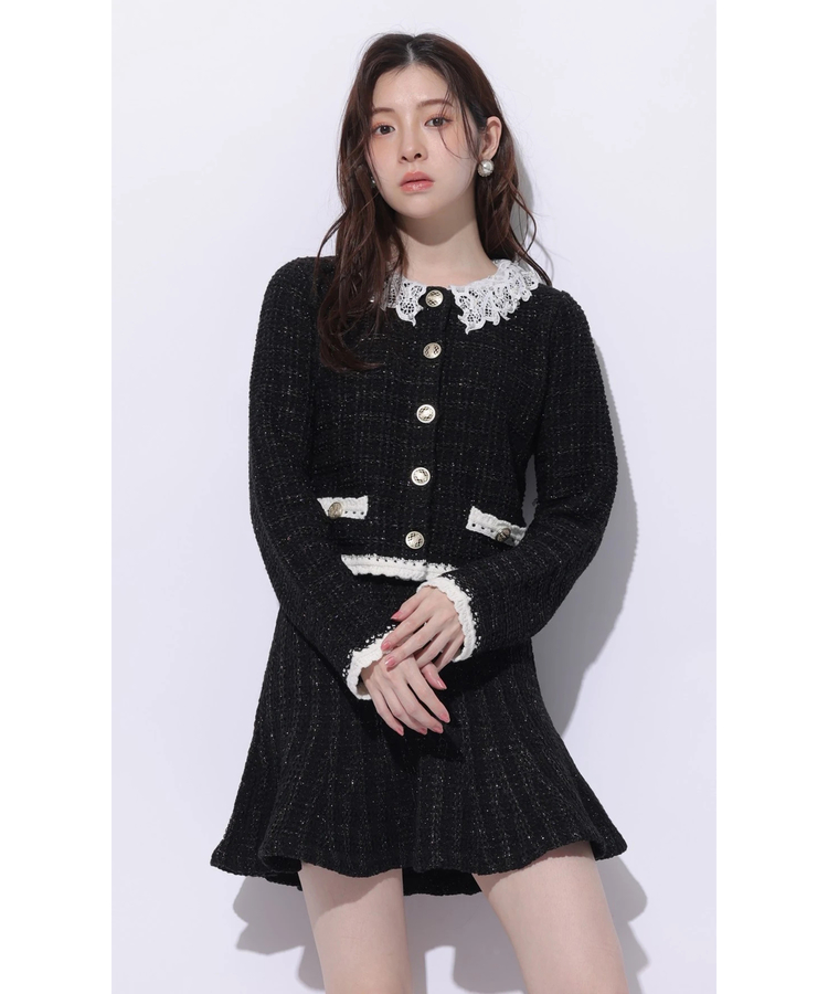 MARIEBELLEコラボ〉Tweed Knit Mini Skirt | スカート | Rirandture