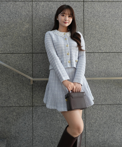 Rirandture(リランドチュール) |〈MARIEBELLEコラボ〉Tweed Knit Mini Skirt