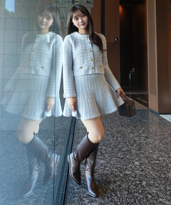 Rirandture(リランドチュール) |〈MARIEBELLEコラボ〉Tweed Knit Mini Skirt