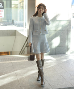 Rirandture(リランドチュール) |〈MARIEBELLEコラボ〉Tweed Knit Mini Skirt