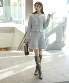 Rirandture(リランドチュール) |〈MARIEBELLEコラボ〉Tweed Knit Mini Skirt