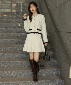 Rirandture(リランドチュール) |〈MARIEBELLEコラボ〉Tweed Knit Mini Skirt