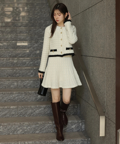 Rirandture(リランドチュール) |〈MARIEBELLEコラボ〉Tweed Knit Mini Skirt