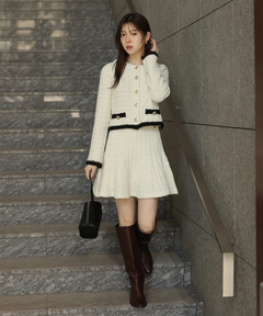 Rirandture(リランドチュール) |〈MARIEBELLEコラボ〉Tweed Knit Mini Skirt