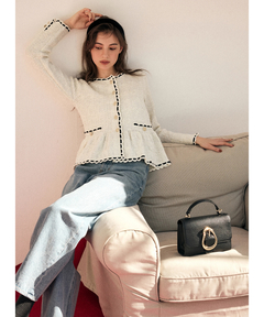 Rirandture(リランドチュール) |ツィードペプラムニットジャケット