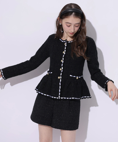 Rirandture(リランドチュール) |ツィードペプラムニットジャケット