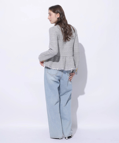 Rirandture(リランドチュール) |ツィードペプラムニットジャケット