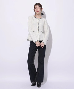 Rirandture(リランドチュール) |ツィードペプラムニットジャケット