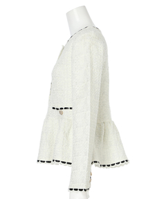 Rirandture(リランドチュール) |ツィードペプラムニットジャケット