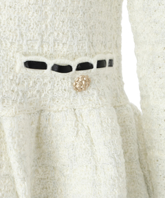 Rirandture(リランドチュール) |ツィードペプラムニットジャケット