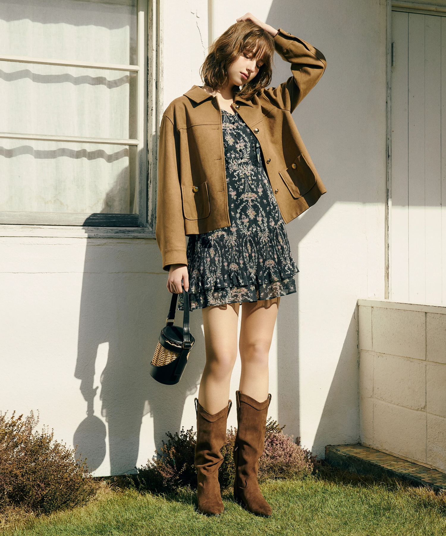 スエードステンカラージャケット | ジャケット | Rirandture（リランド