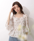 LAURA ASHLEY〉フリルスリーブブラウス | シャツ・ブラウス 