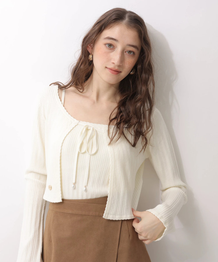 LAURA ASHLEYコラボ〉ボレロキャミセット | ニット | Rirandture（リ