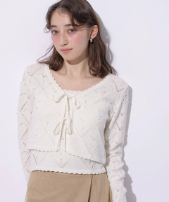 Rirandture(リランドチュール) |ハートパターンニットボレロ